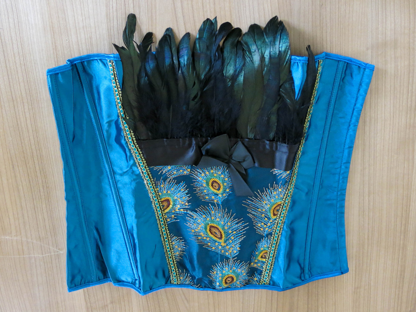 Korsett Pfau - mit Federn