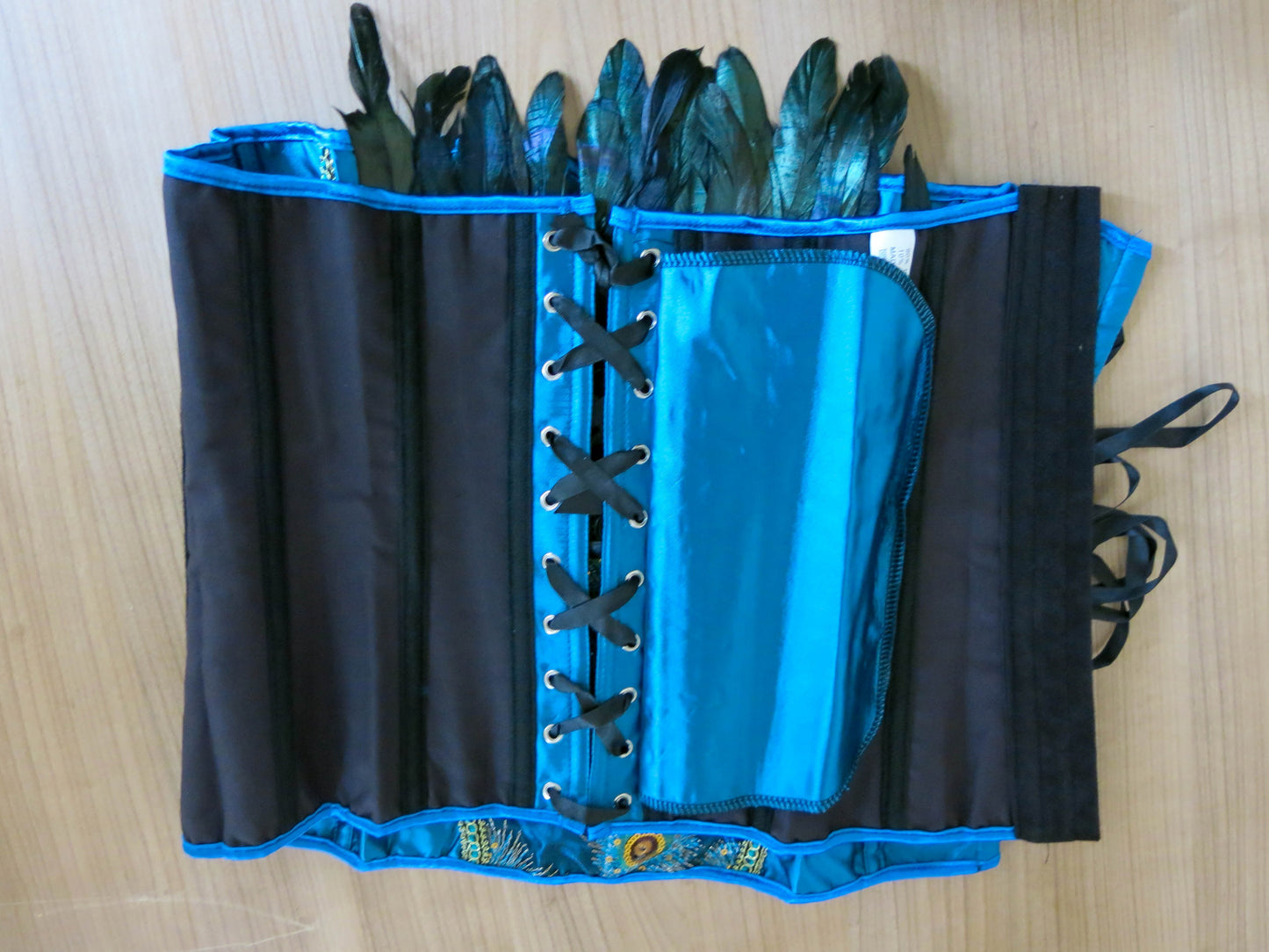 Korsett Pfau - mit Federn