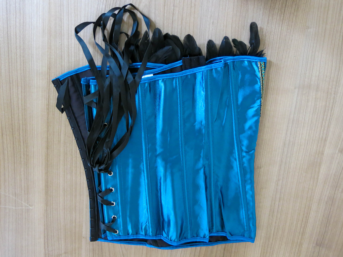 Korsett Pfau - mit Federn