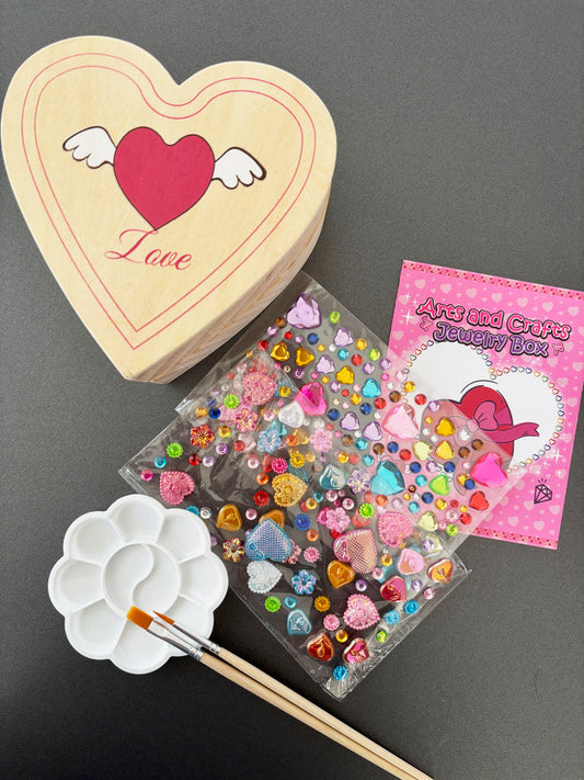 Bastelbox Schmuckkassette mit Deko-Steinen