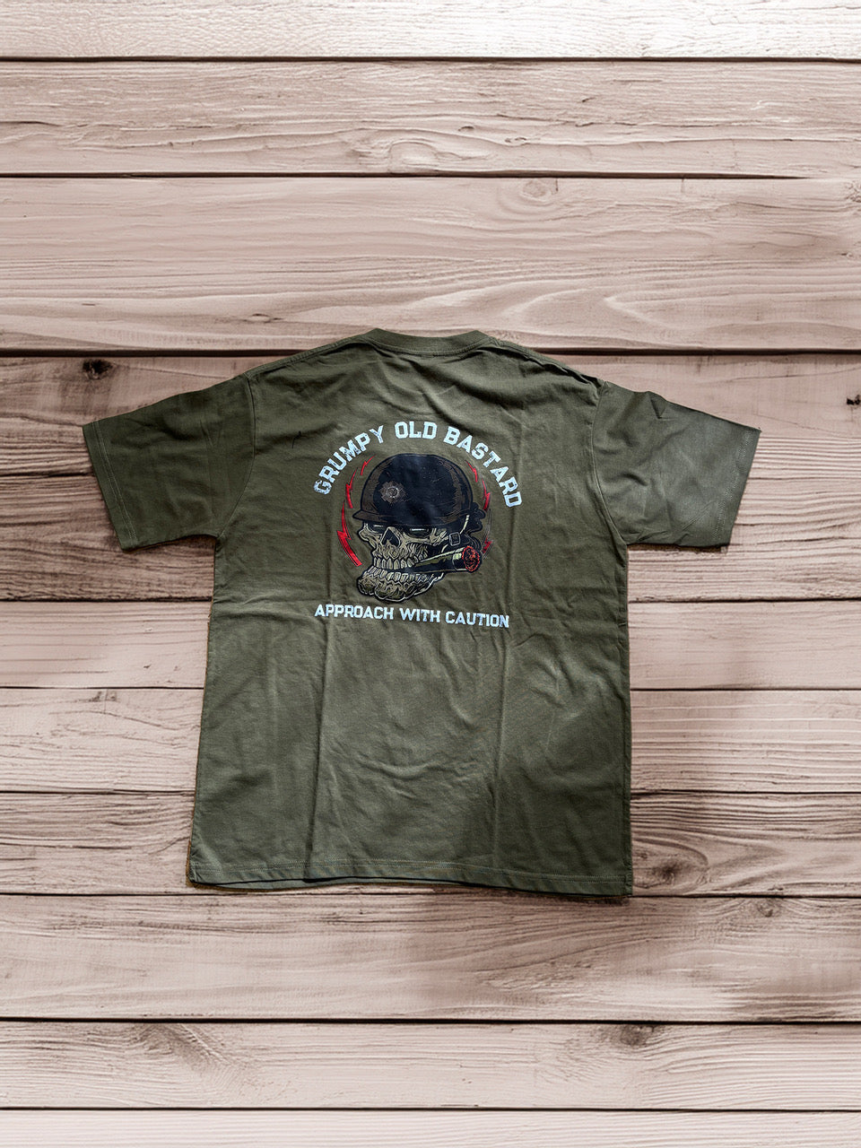 Grumpy Old Bastard T-Shirt (Khaki)