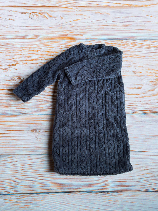 Strickkleid in Dunkelgrau