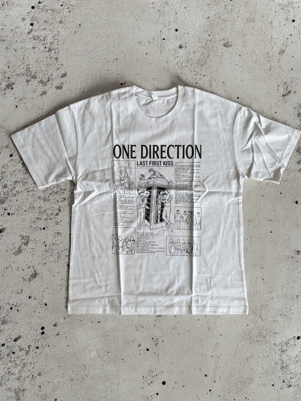 One Direction Lyric T-Shirt (Weiß)