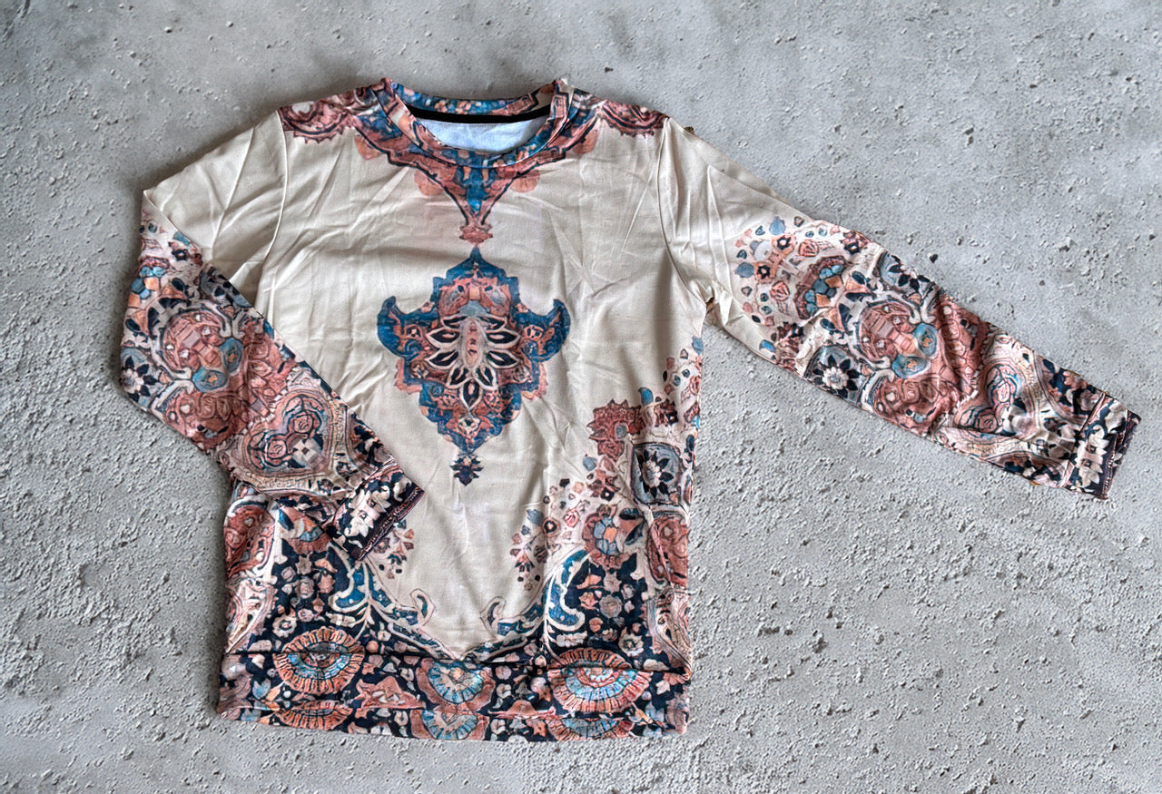 Langarmshirt mit Boho-Muster