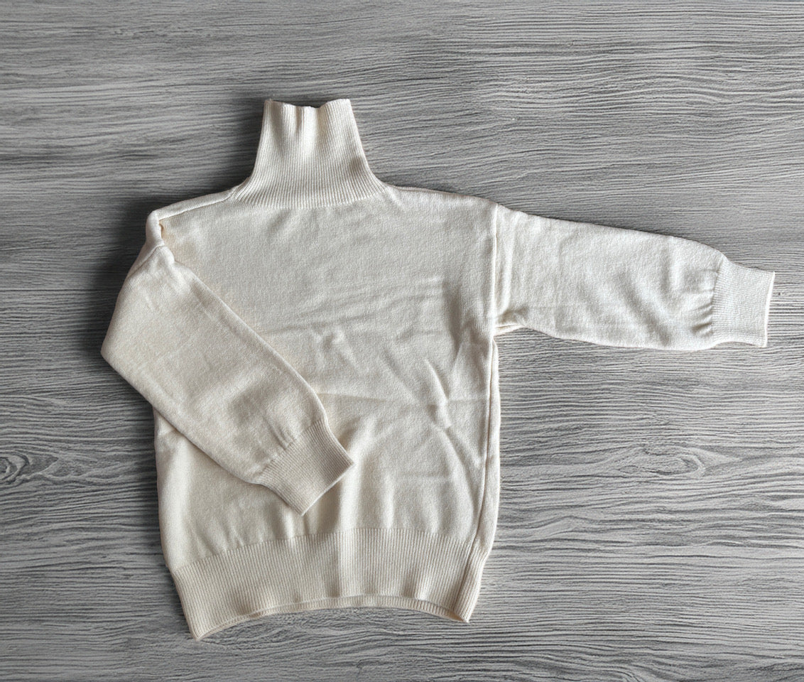 Rollkragenpullover Beige