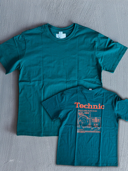 Technic DJ T-Shirt (Grün/Orange)