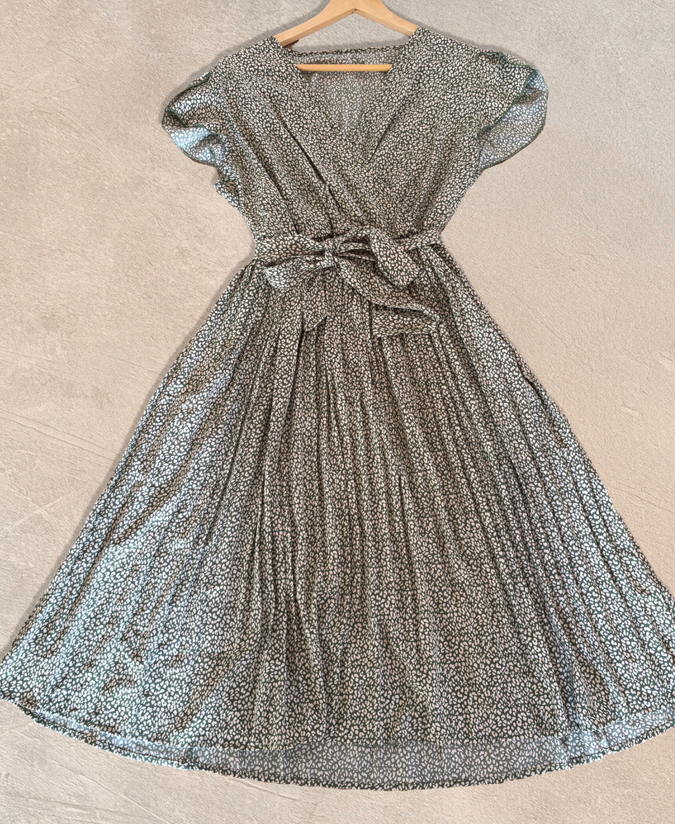 Wickelkleid Schwarz-Weiß